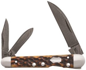 Case Bose Damascus Lockback Whittler #7228