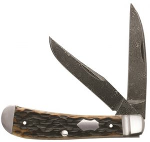 Case Bose Damascus Wharncliffe Trapper 7227