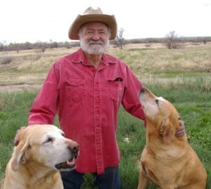 Photo Ed Fowler with his dogs