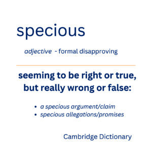 definition of specious