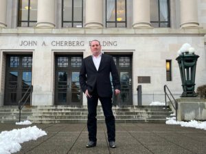 Mike Vellekamp at Washington State Capitol